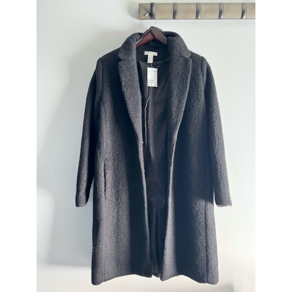 H&M SHORT WOOL-BLEND COAT - Picture 4 of 9